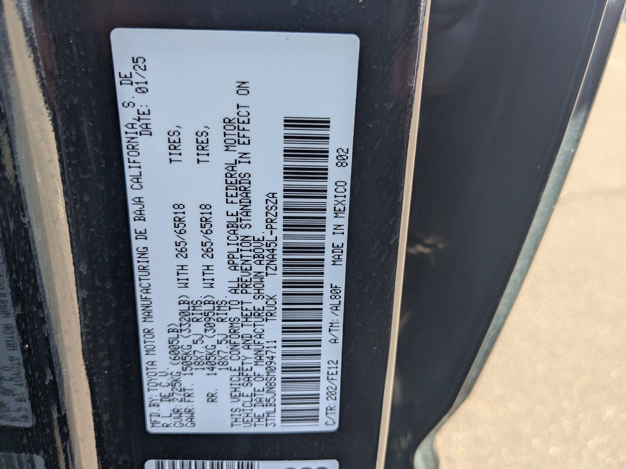 2025 Toyota Tacoma 4WD TRD Sport