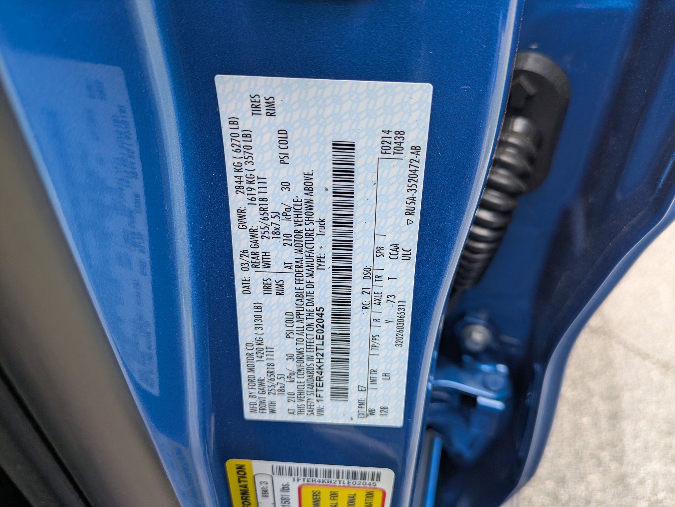 2026 Ford Ranger LARIAT