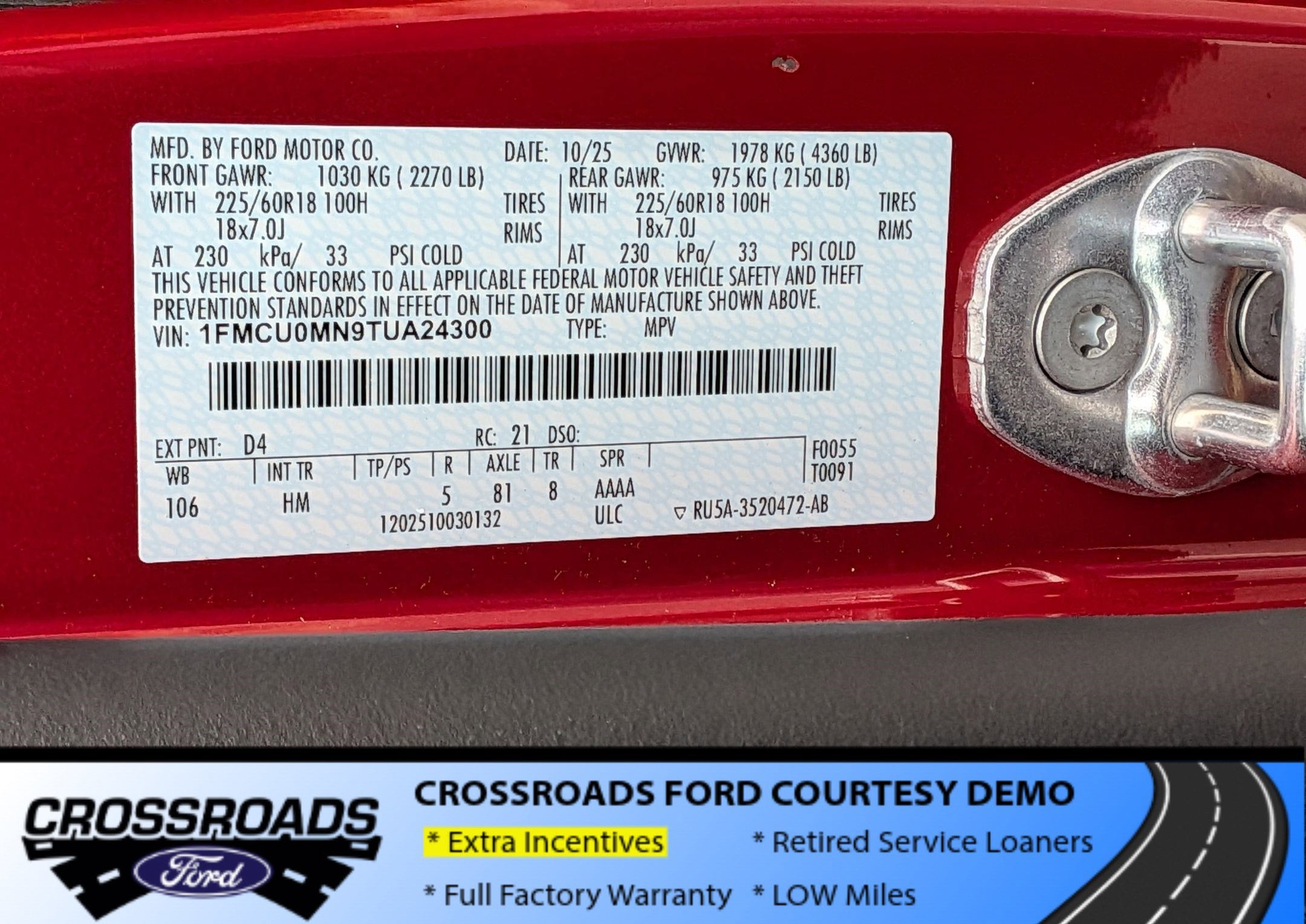 2026 Ford Escape ST-Line - Crossroads Courtesy Demo