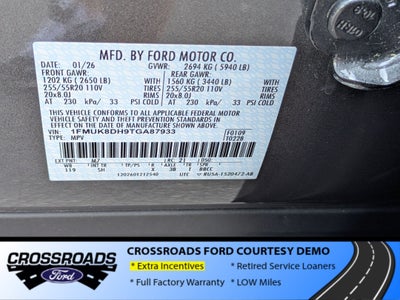 2026 Ford Explorer Active - Crossroads Courtesy Demo