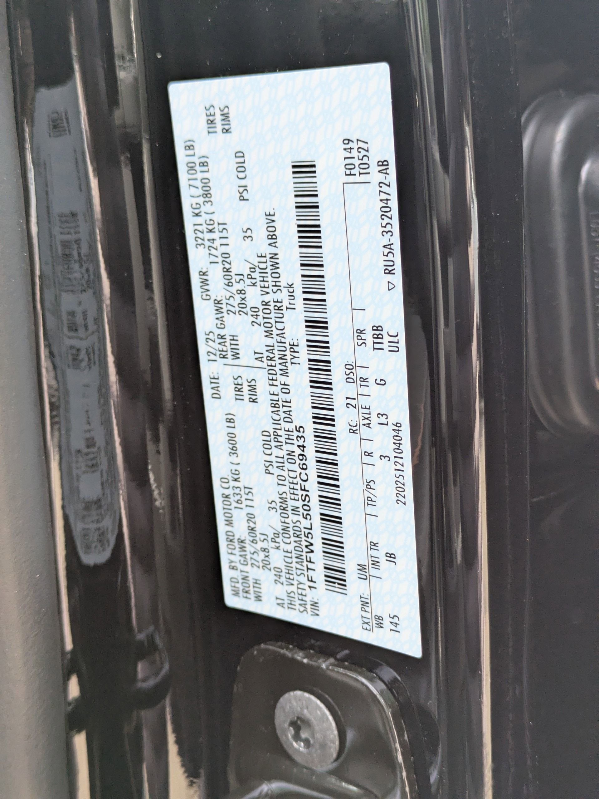 2025 Ford F-150 LARIAT