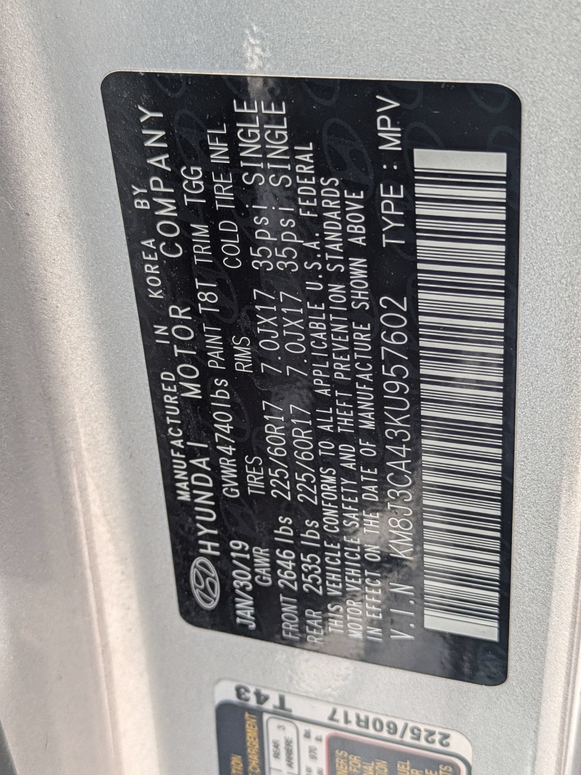 2019 Hyundai Tucson Value