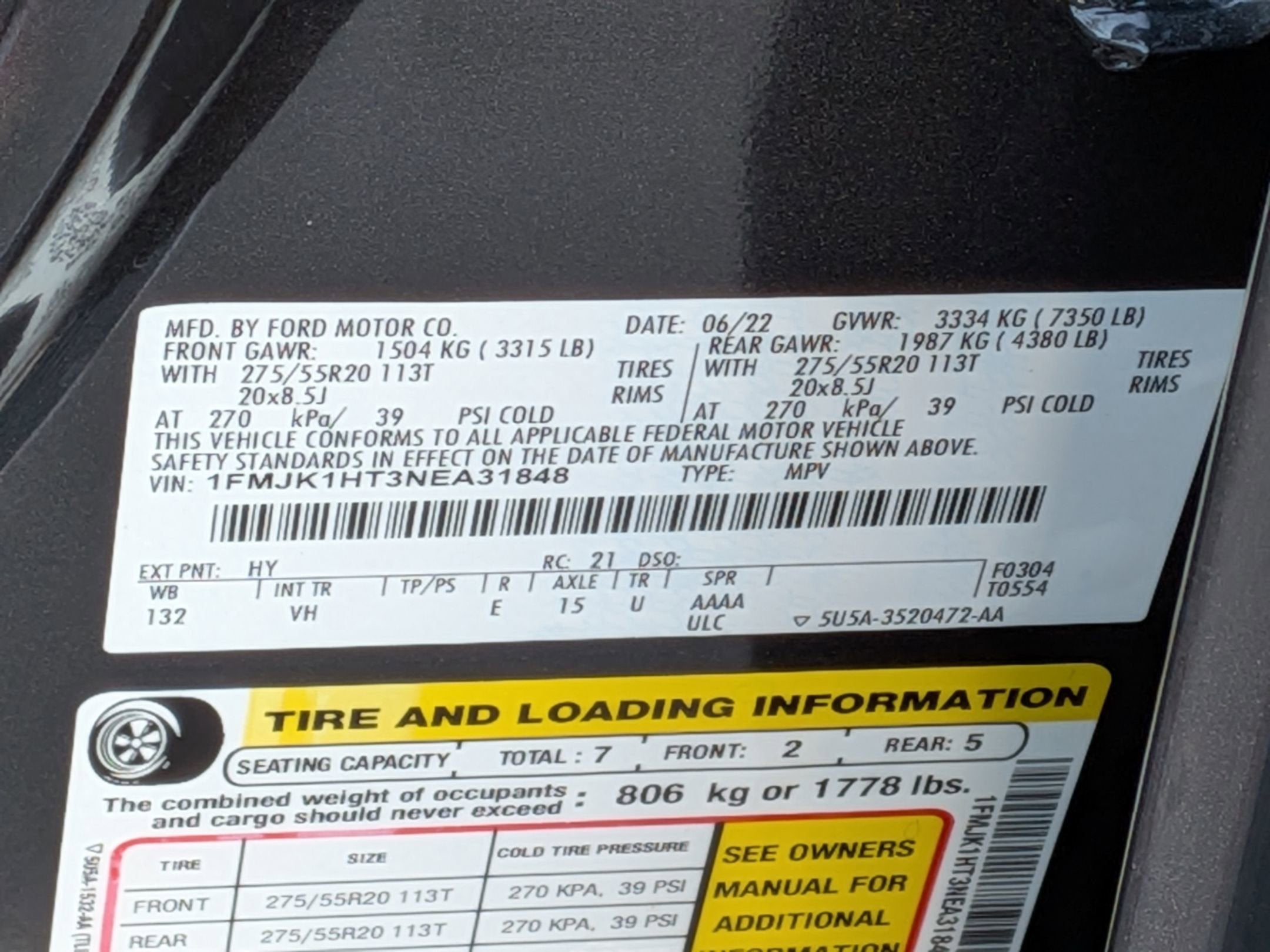 2022 Ford Expedition Max XLT