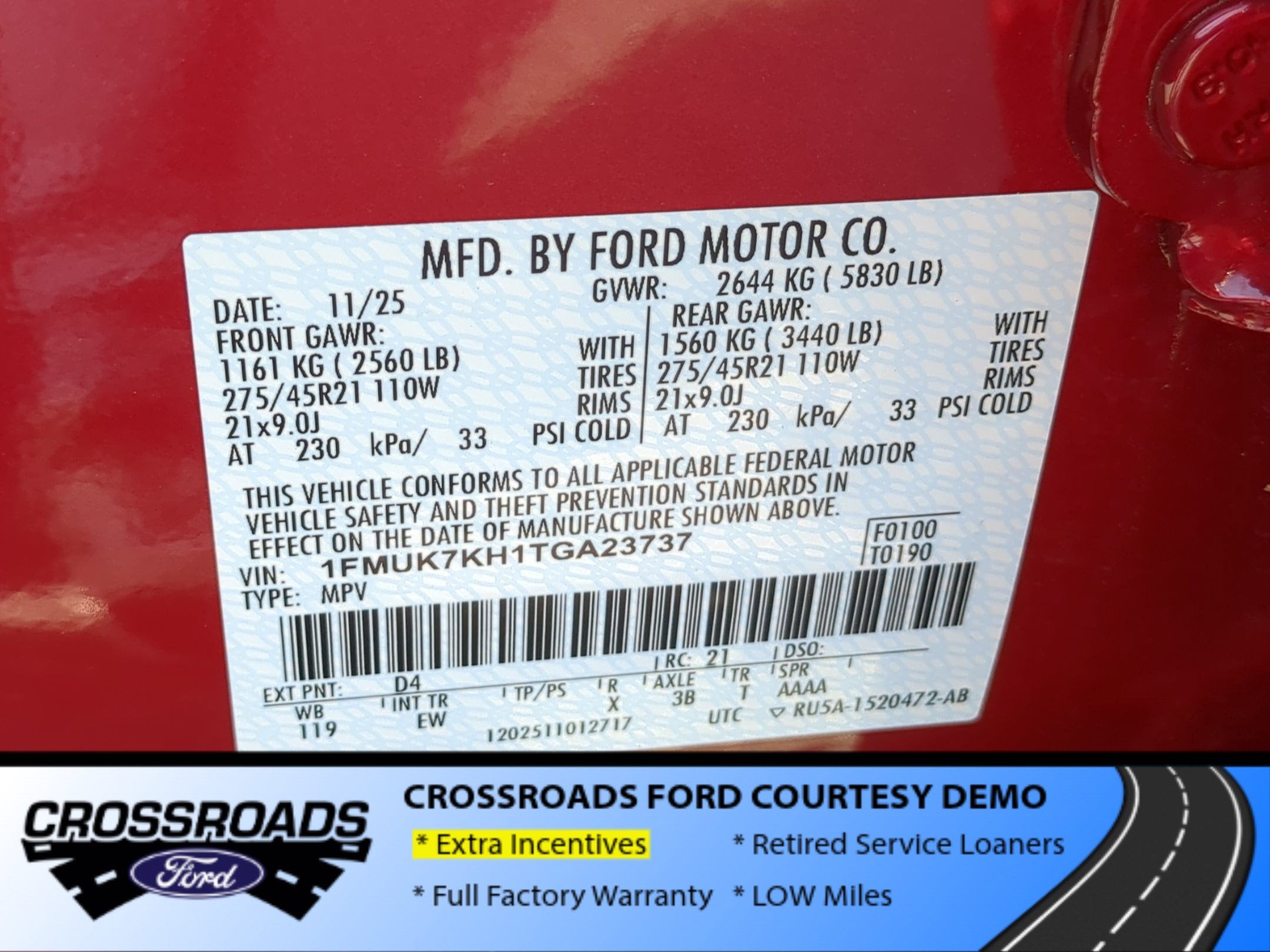 2026 Ford Explorer ST-Line - Crossroads Courtesy Demo