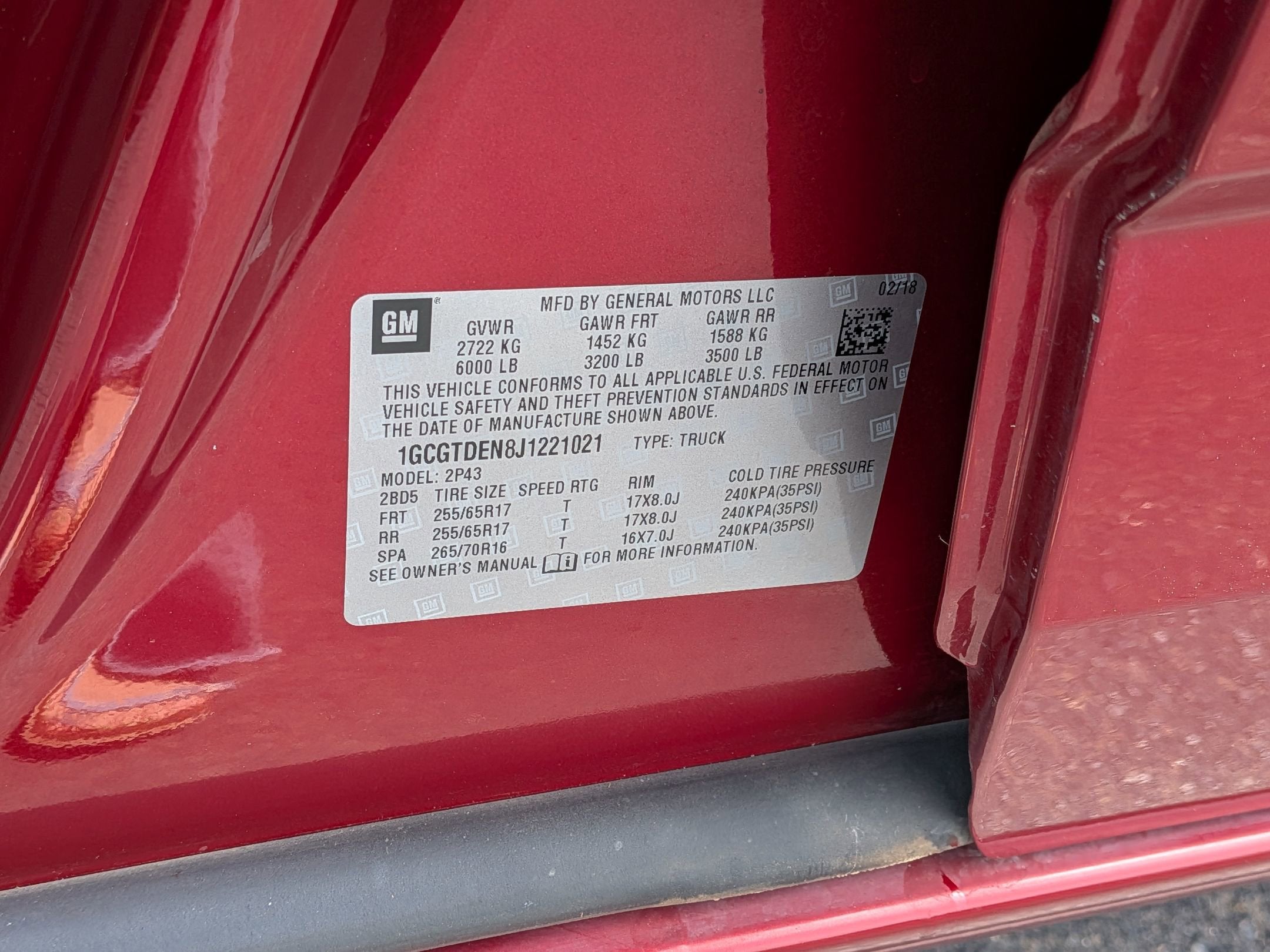 2018 Chevrolet Colorado 4WD Z71