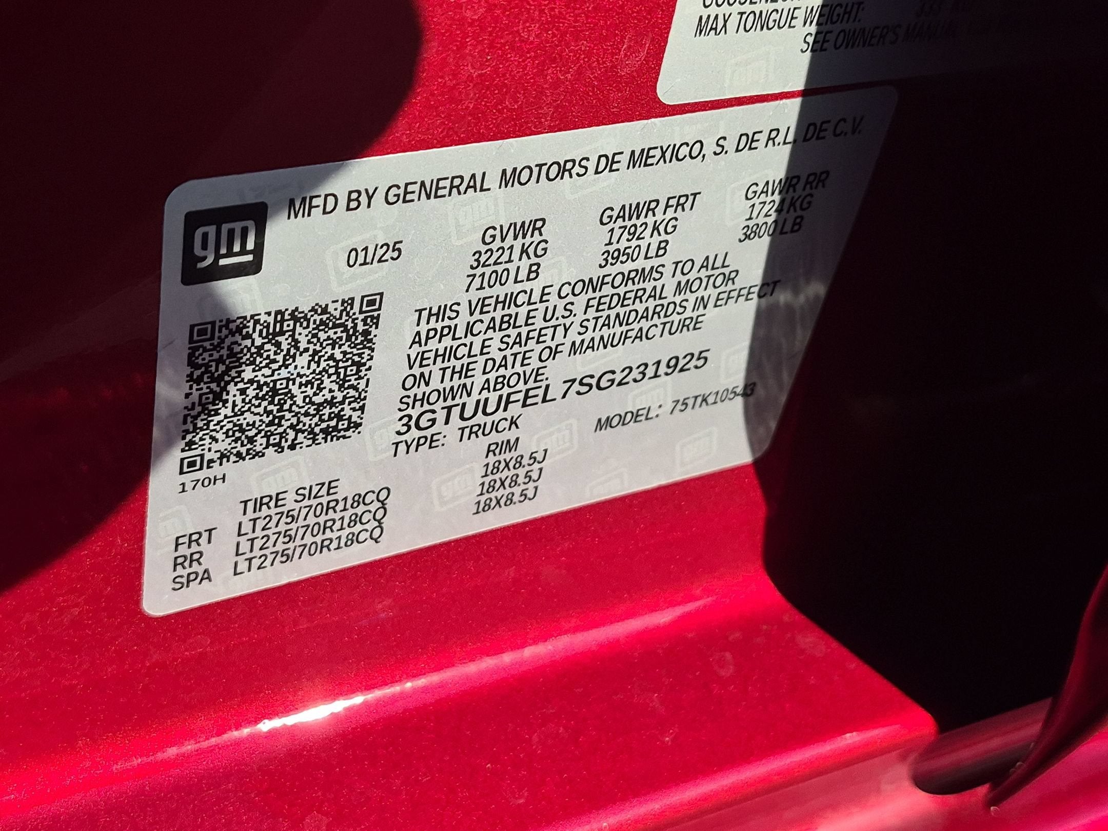 2025 GMC Sierra 1500 AT4X