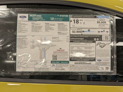 2025 Ford Mustang Saleen Yellow Label