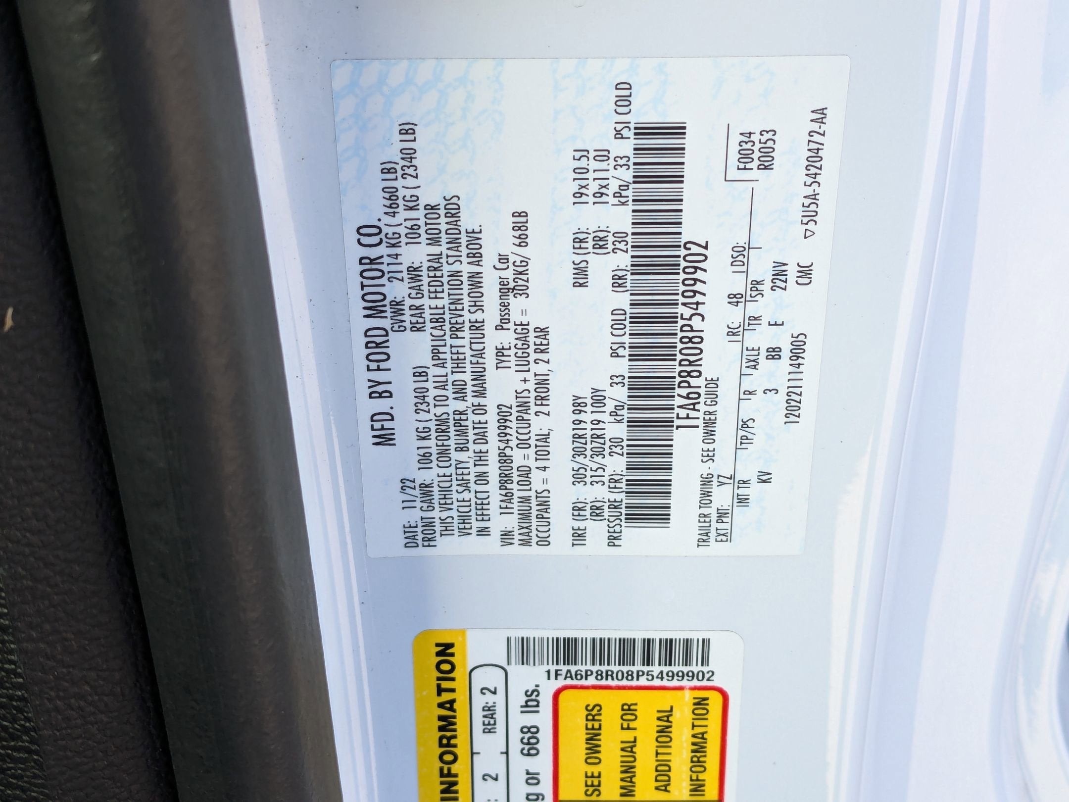 2023 Ford Mustang Mach 1