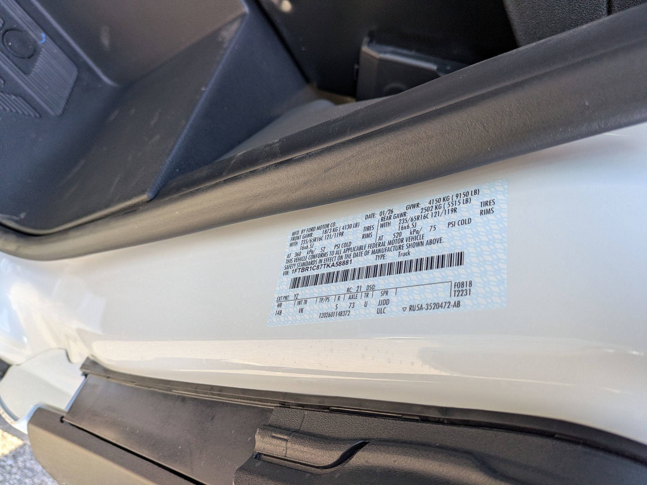 2026 Ford Transit Cargo Van Base