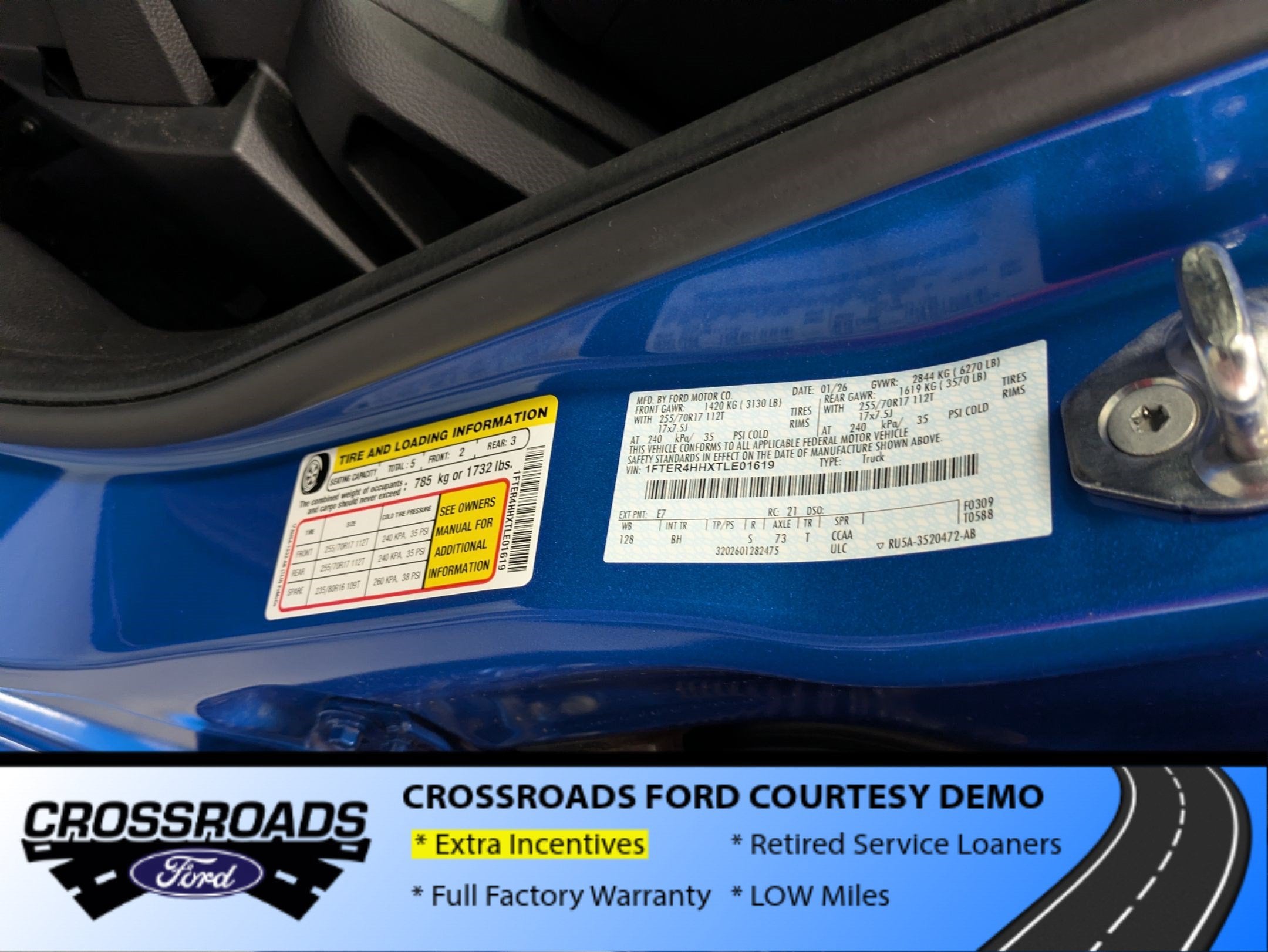 2026 Ford Ranger XLT - Crossroads Courtesy Demo