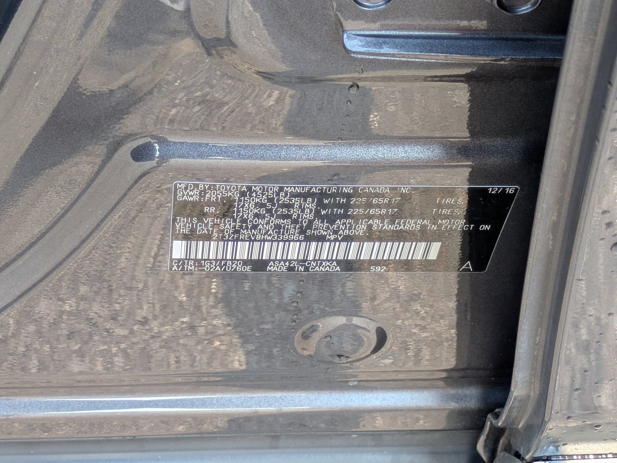 2017 Toyota RAV4 LE
