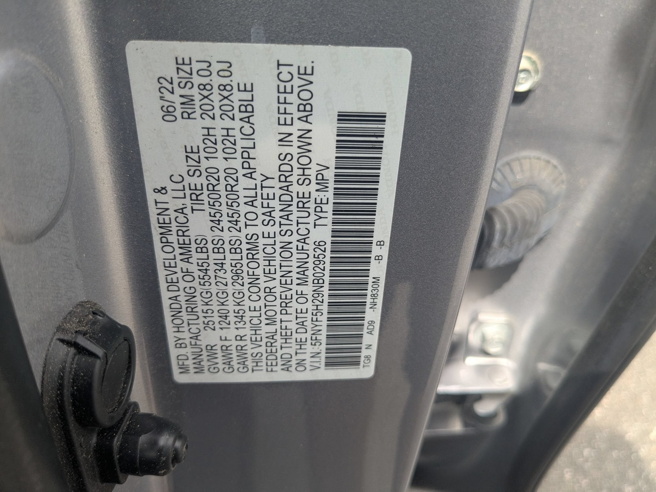 2022 Honda Pilot Special Edition
