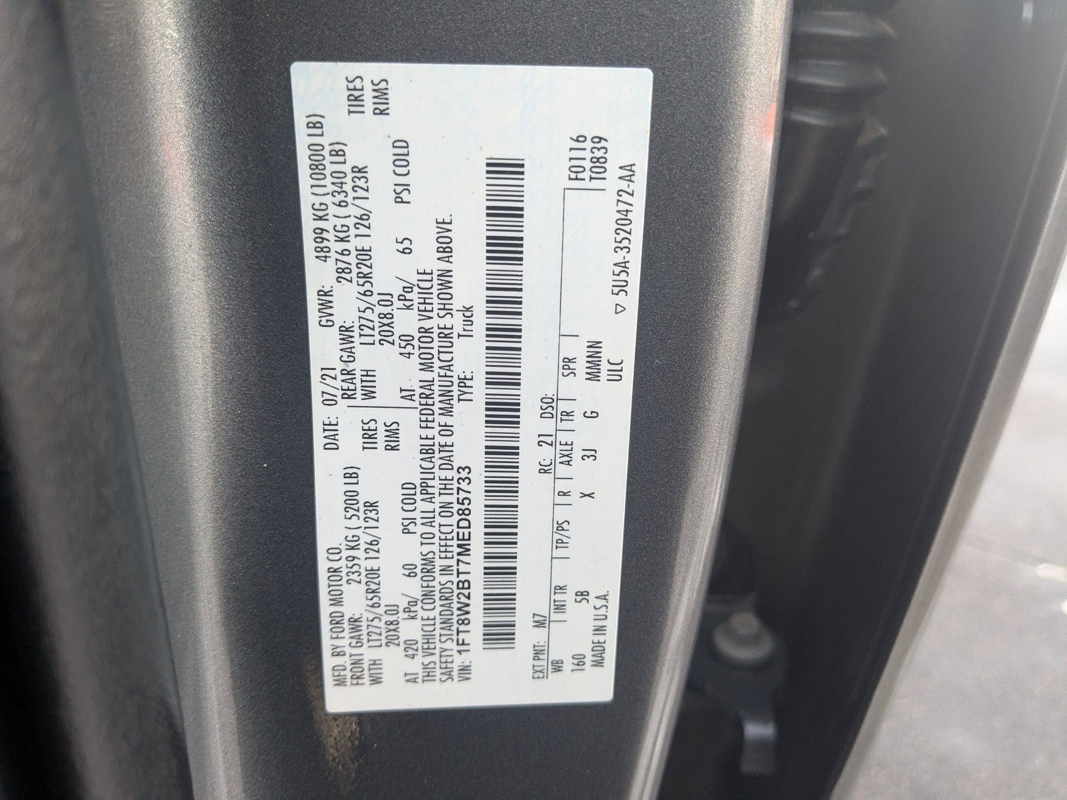 2021 Ford Super Duty F-250 SRW LARIAT