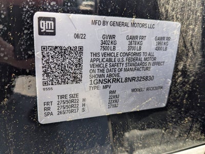 2022 Chevrolet Tahoe RST