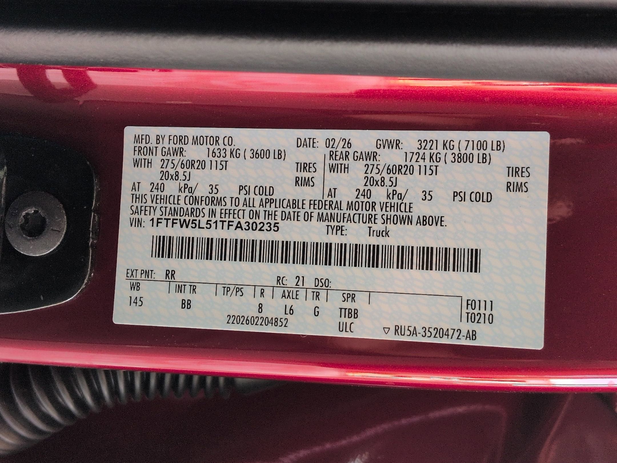 2026 Ford F-150 LARIAT