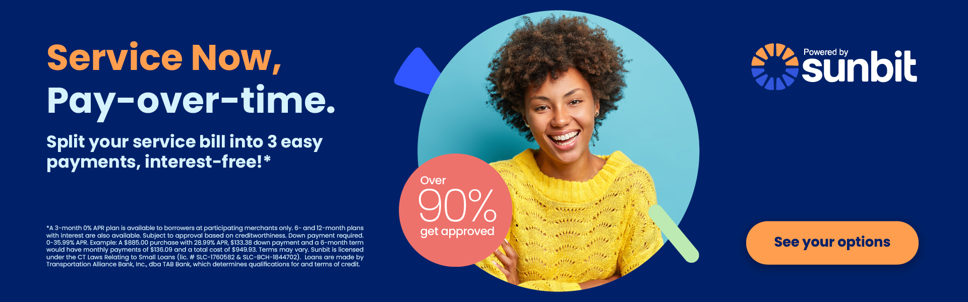 Service now, pay-over-time